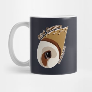 Barn Owl (Large Text) Mug
